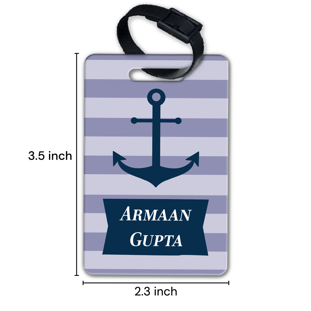 Nautical Anchor Bag Tag (kids)