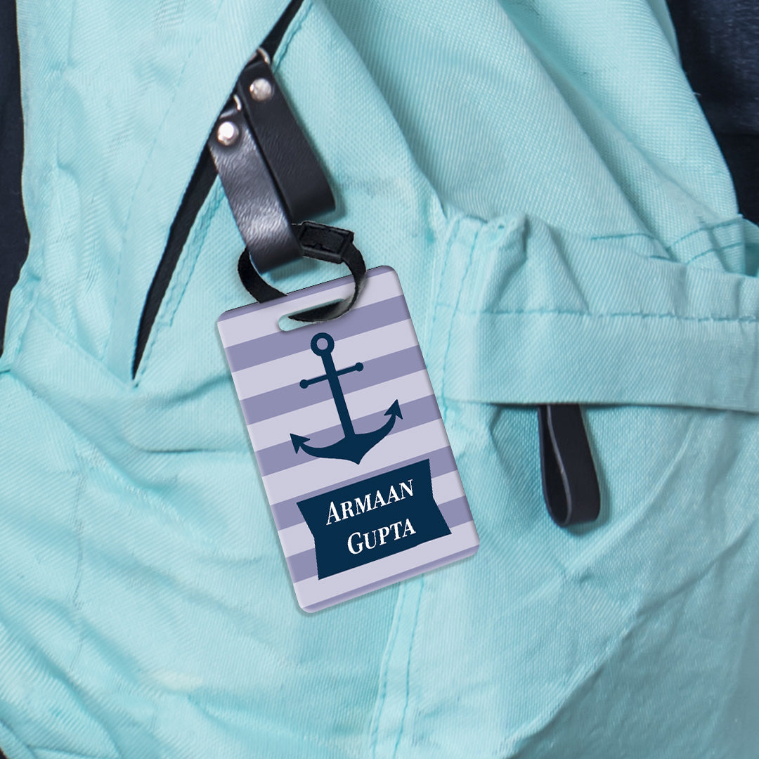 Nautical Anchor Bag Tag (kids)