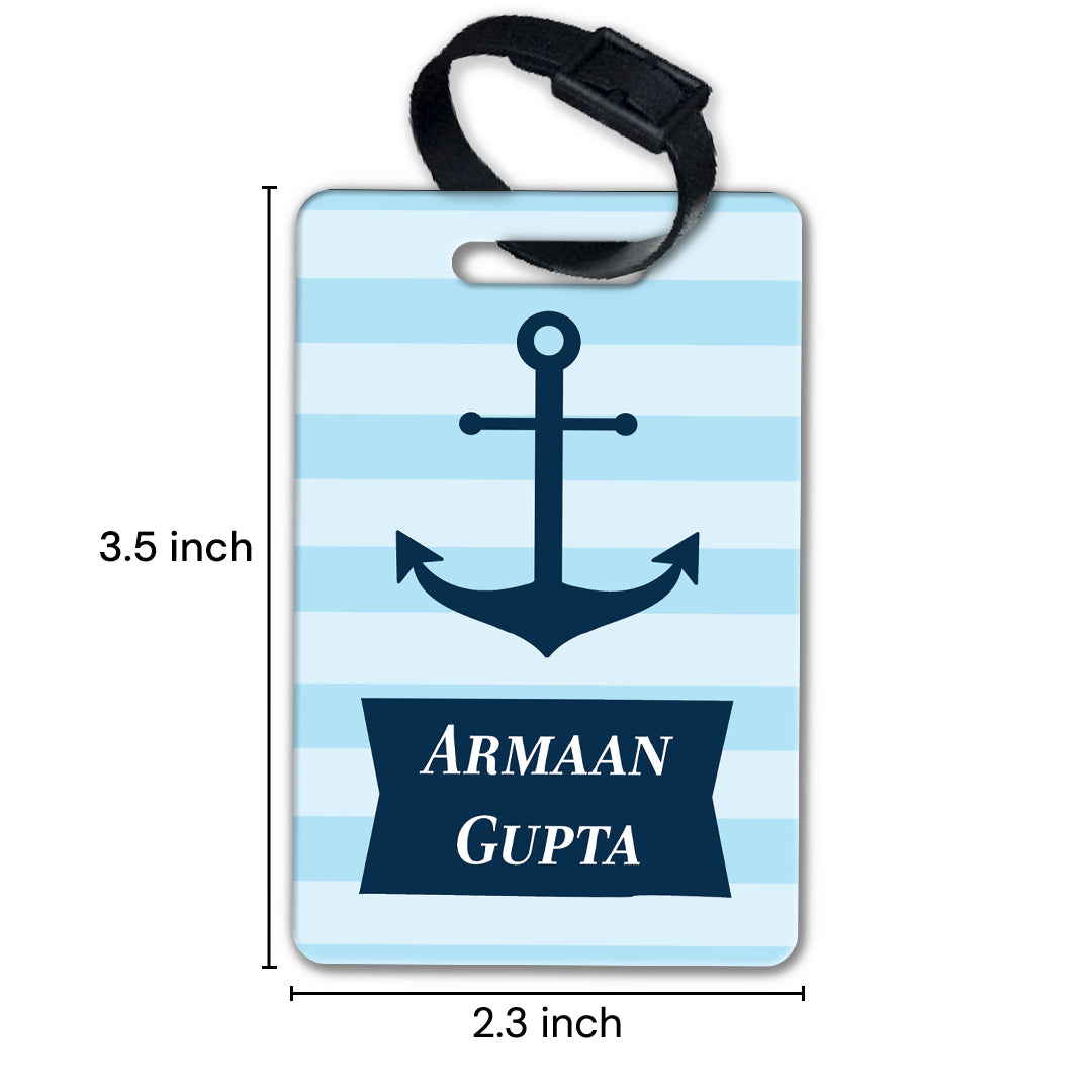 Nautical Anchor Bag Tag (kids)