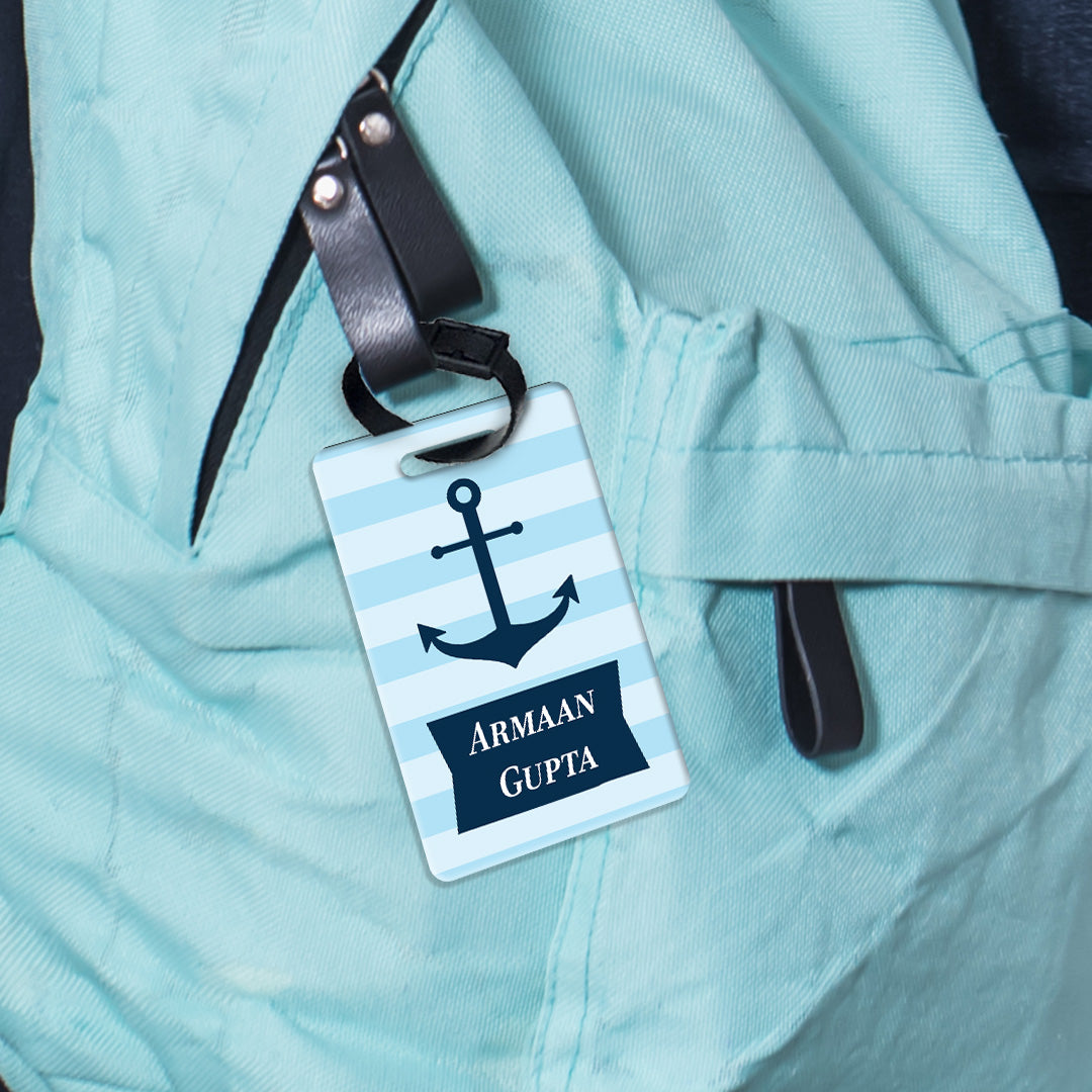 Nautical Anchor Bag Tag (kids)