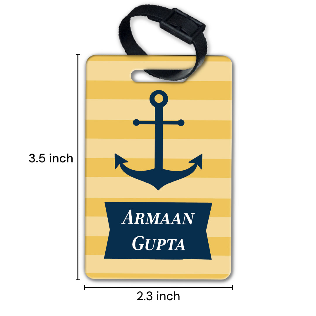 Nautical Anchor Bag Tag (kids)
