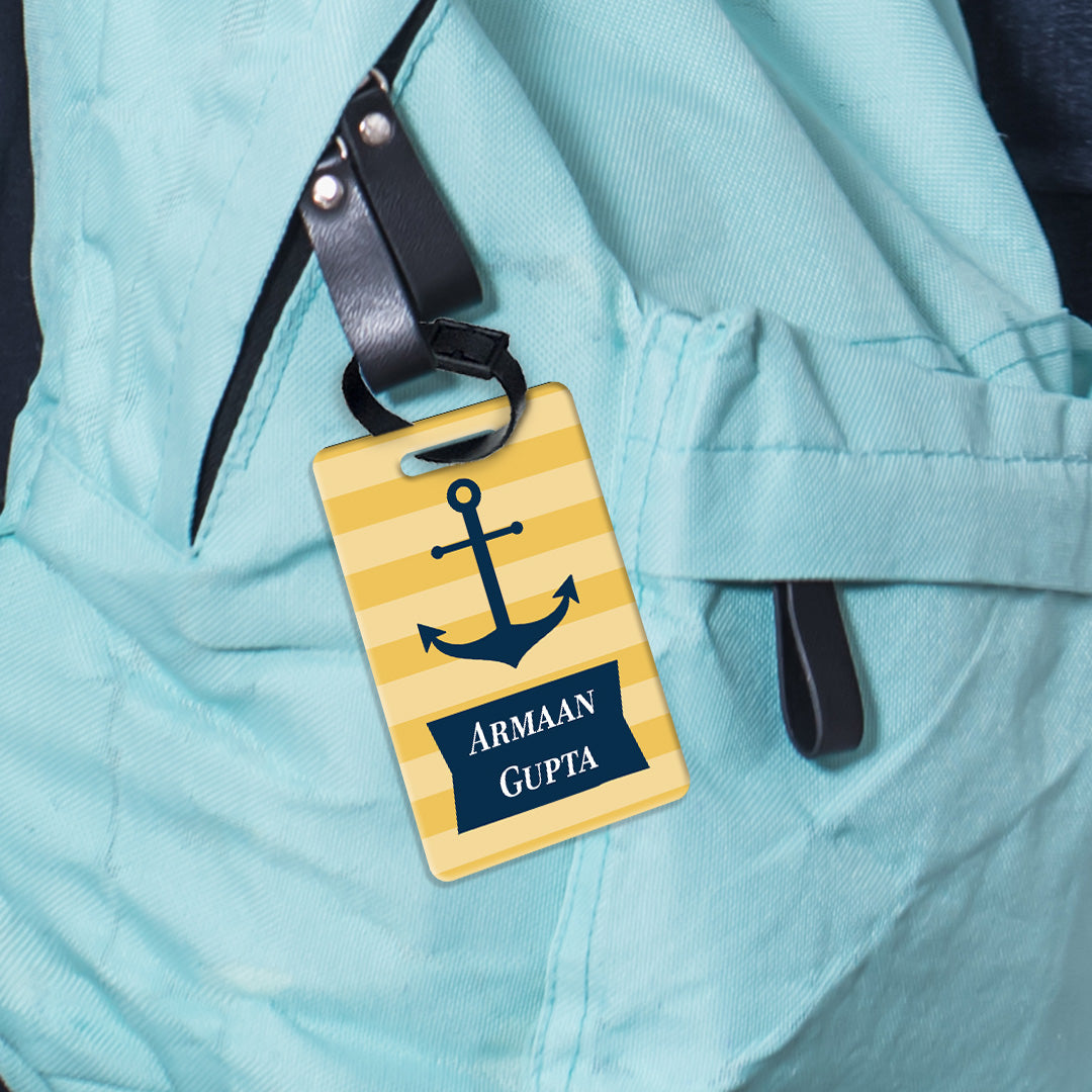 Nautical Anchor Bag Tag (kids)