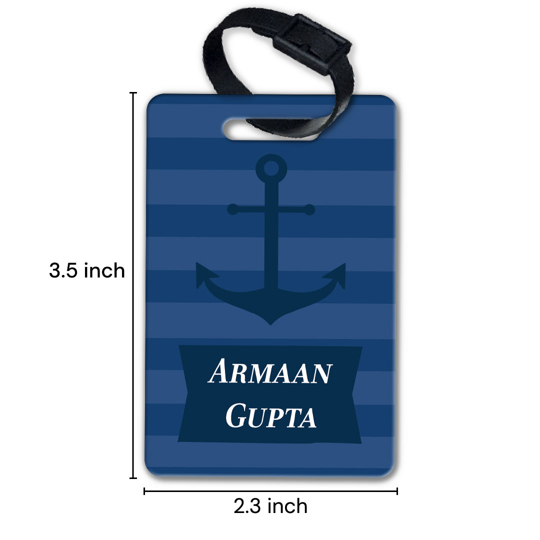 Nautical Anchor Bag Tag (kids)