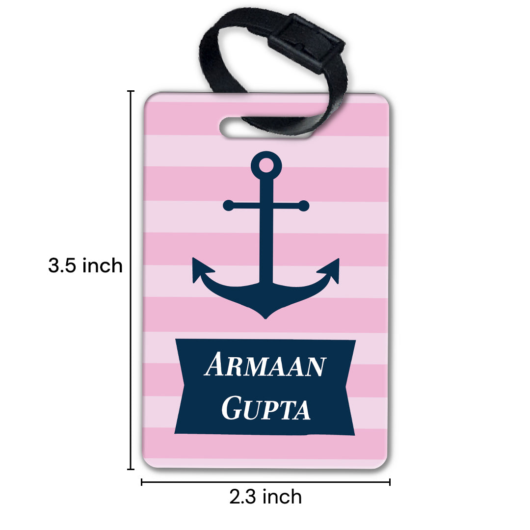 Nautical Anchor Bag Tag (kids)