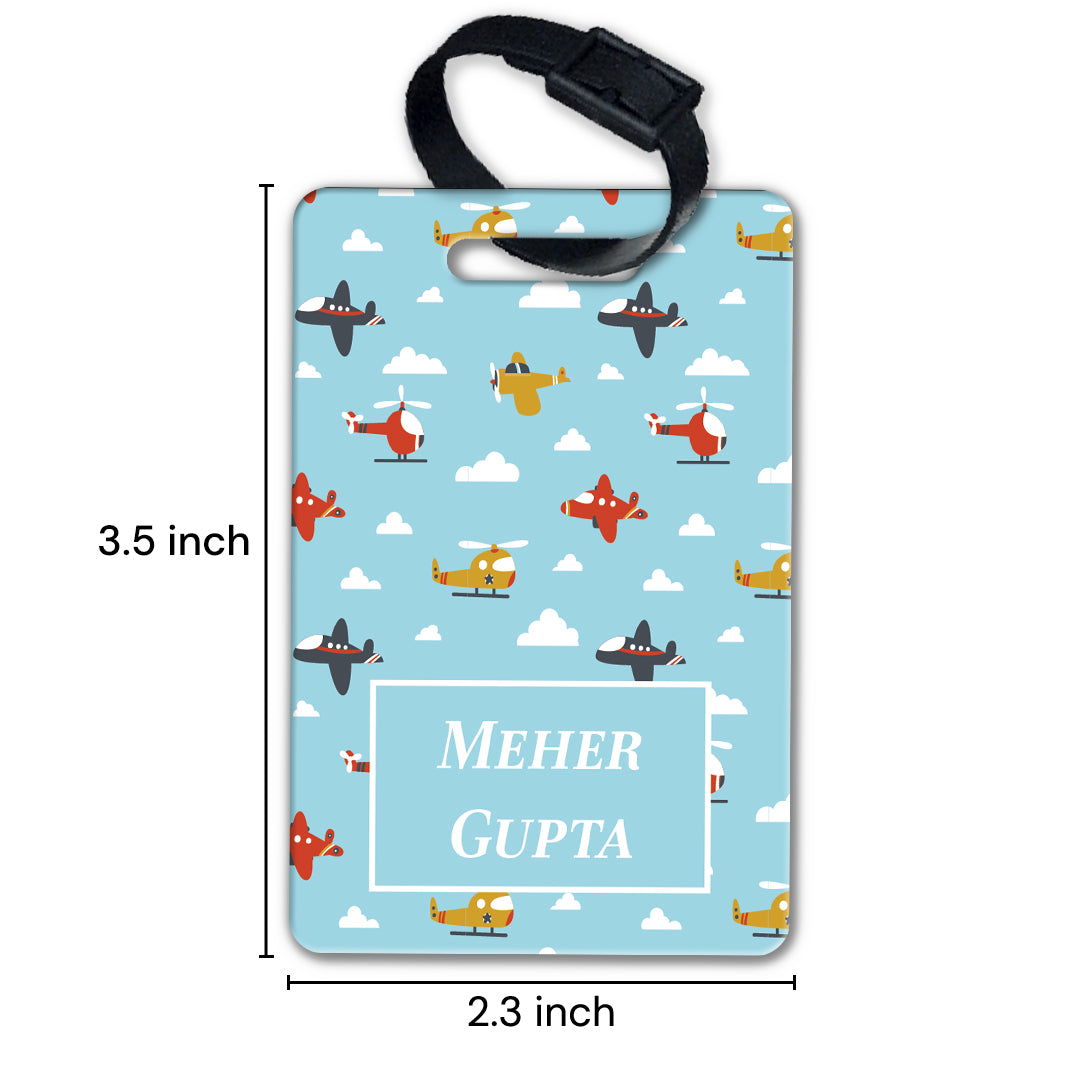 Airplane Skies Bag Tag (kids)