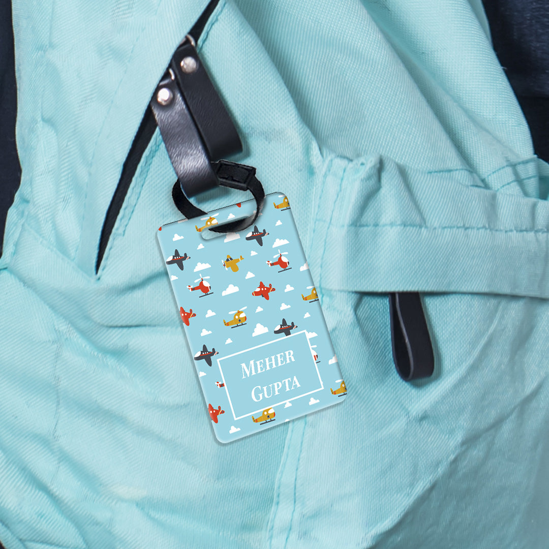 Airplane Skies Bag Tag (kids)