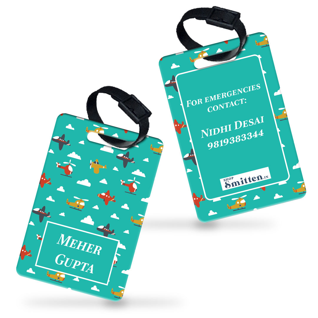 Airplane Skies Bag Tag (kids)