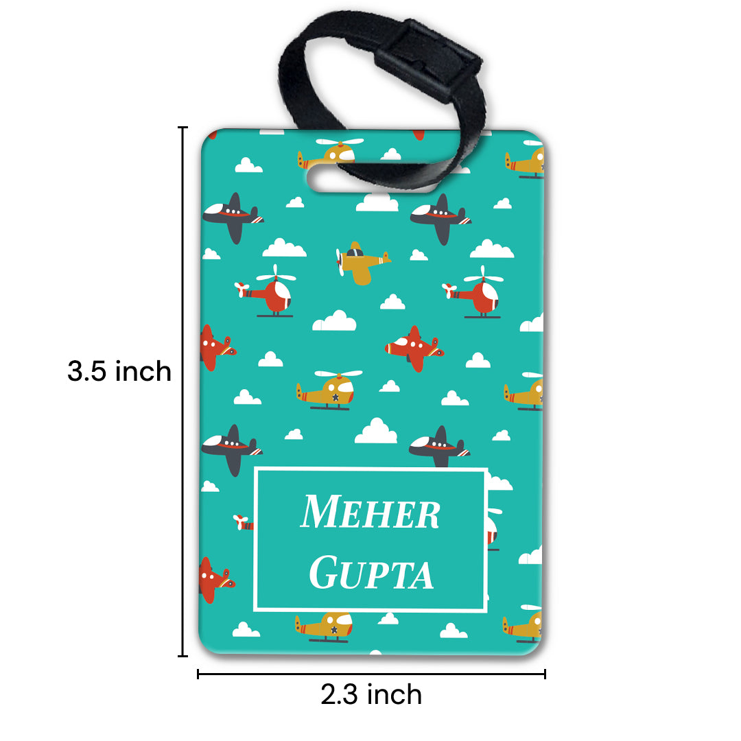 Airplane Skies Bag Tag (kids)