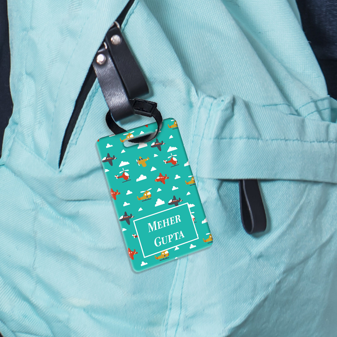Airplane Skies Bag Tag (kids)