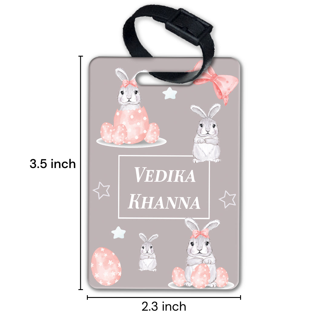 Easter Bunnies Bag Tag (kids)