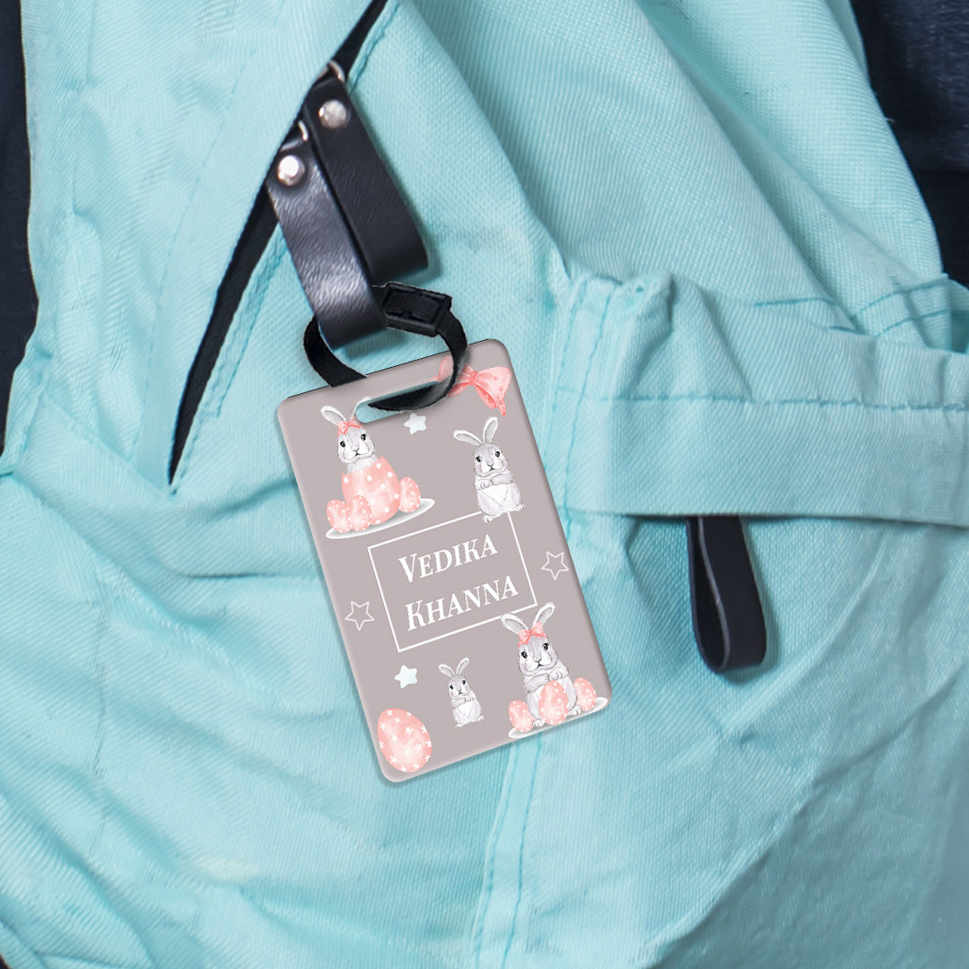 Easter Bunnies Bag Tag (kids)