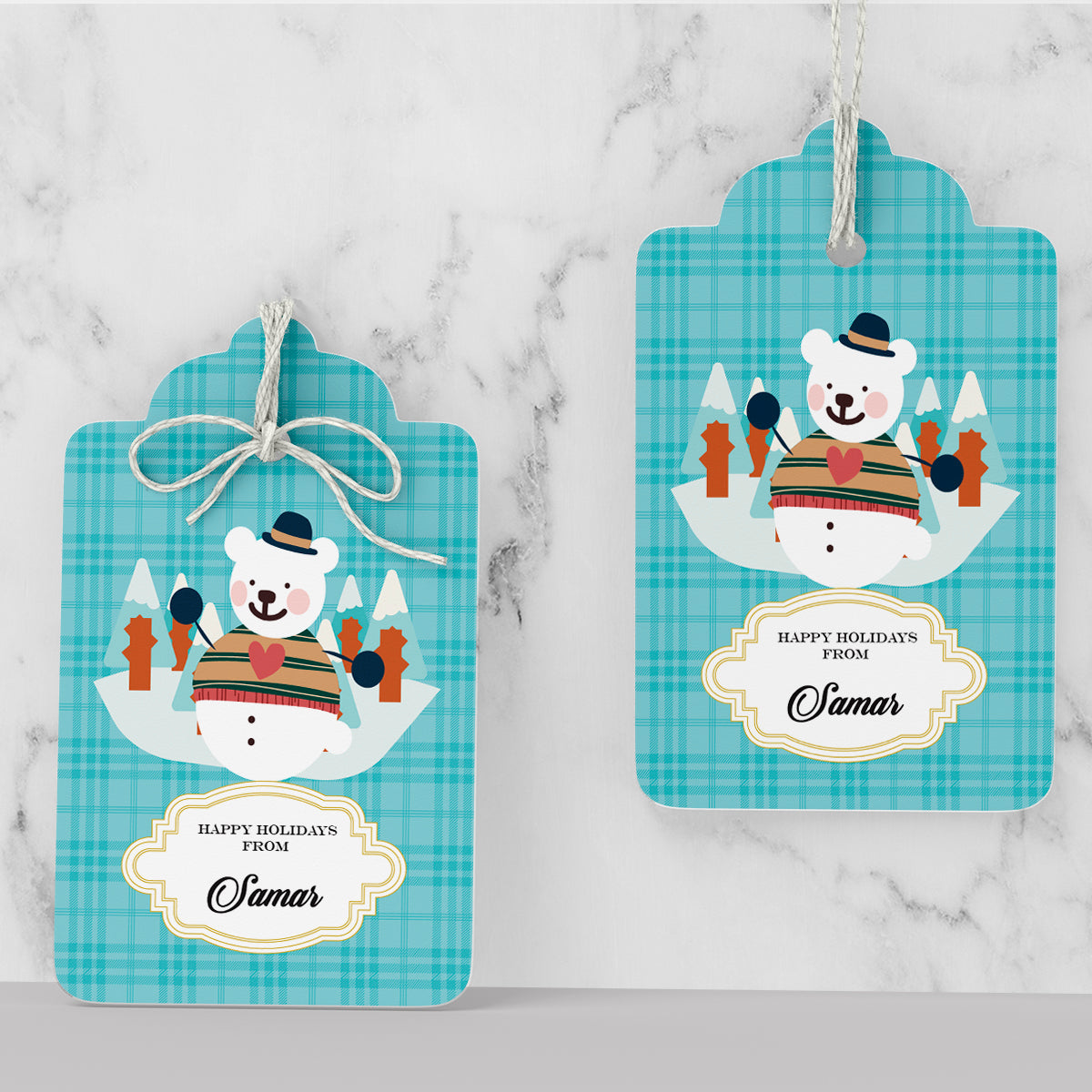 Mr. Snowy Gift Christmas Tag
