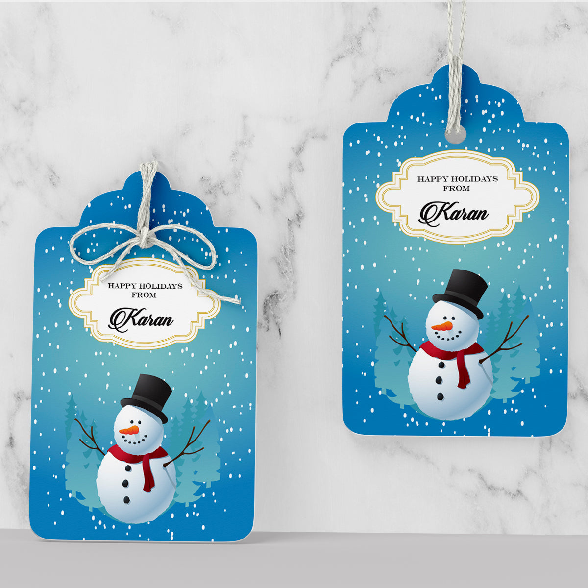 Frosty The Snowman Christmas Gift Tag