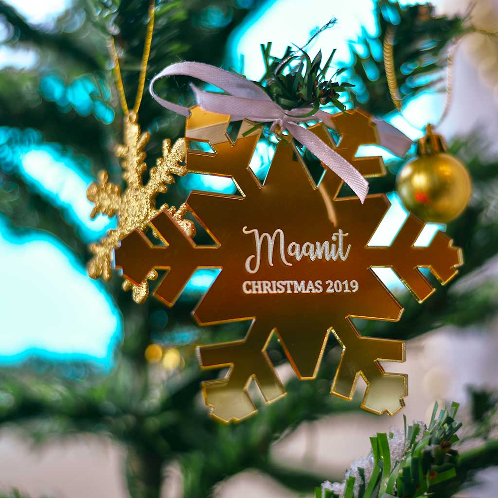 Gold Snowflake - Christmas Ornament