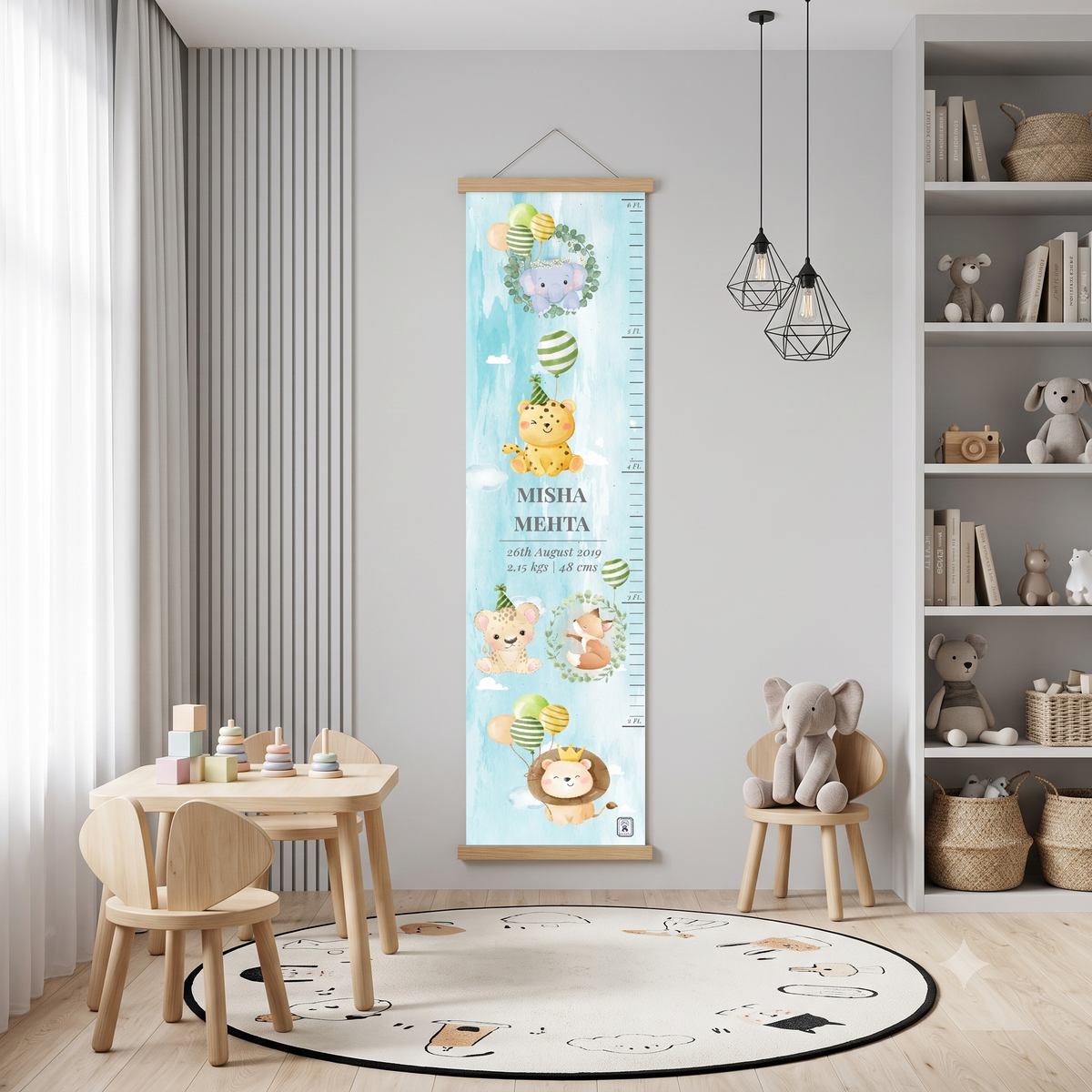Safari Soiree Height Chart