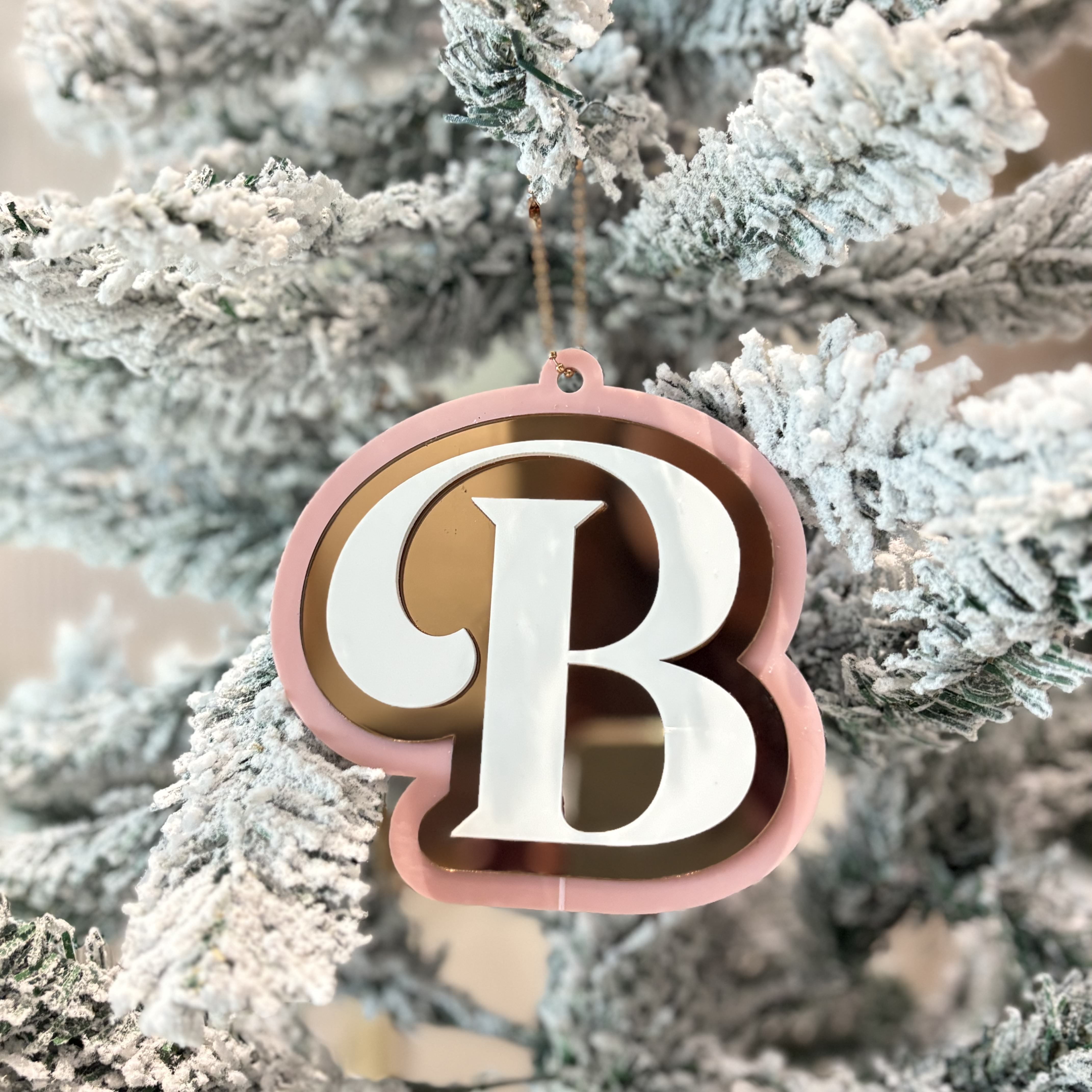 Triple Layer Initial Ornament