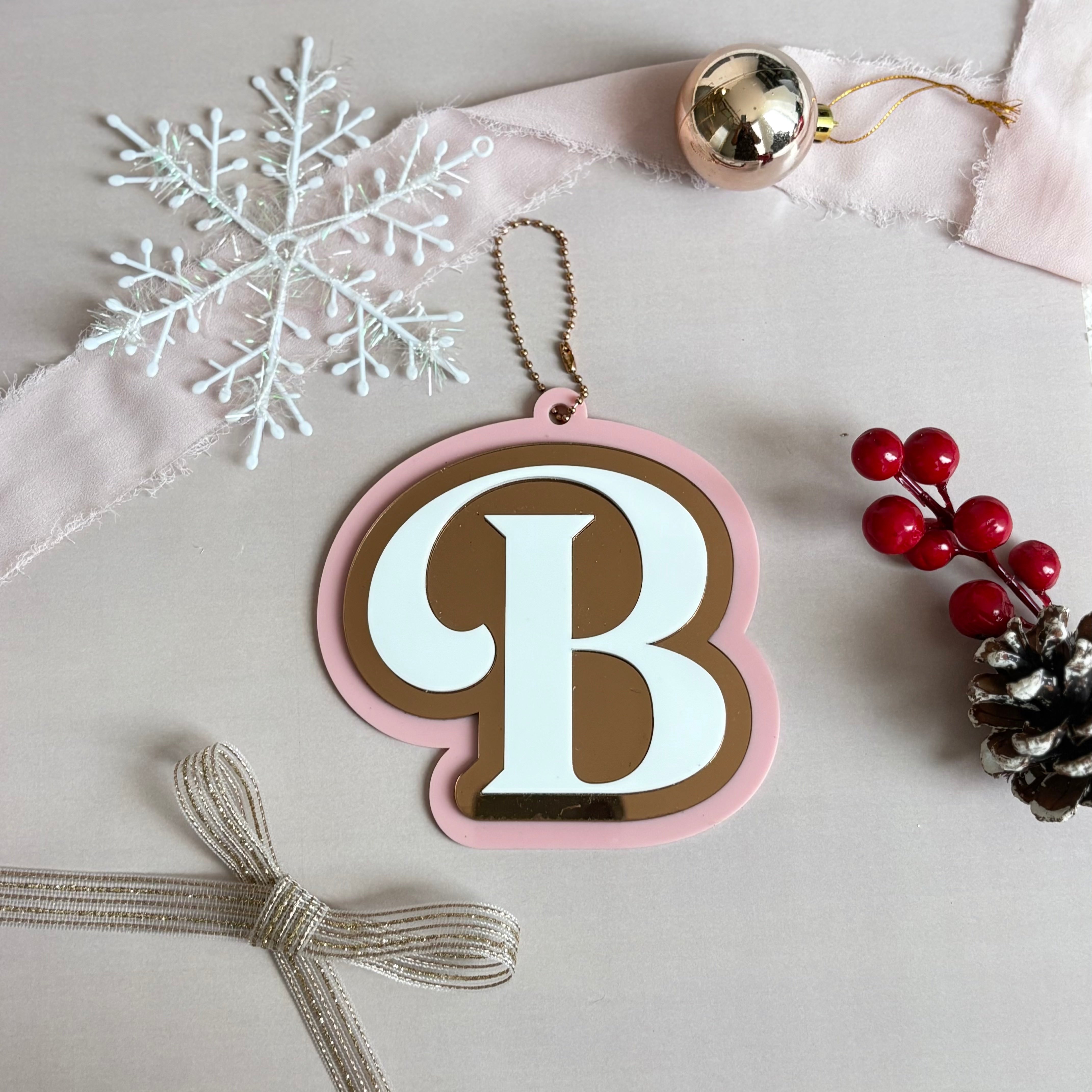 Triple Layer Initial Ornament