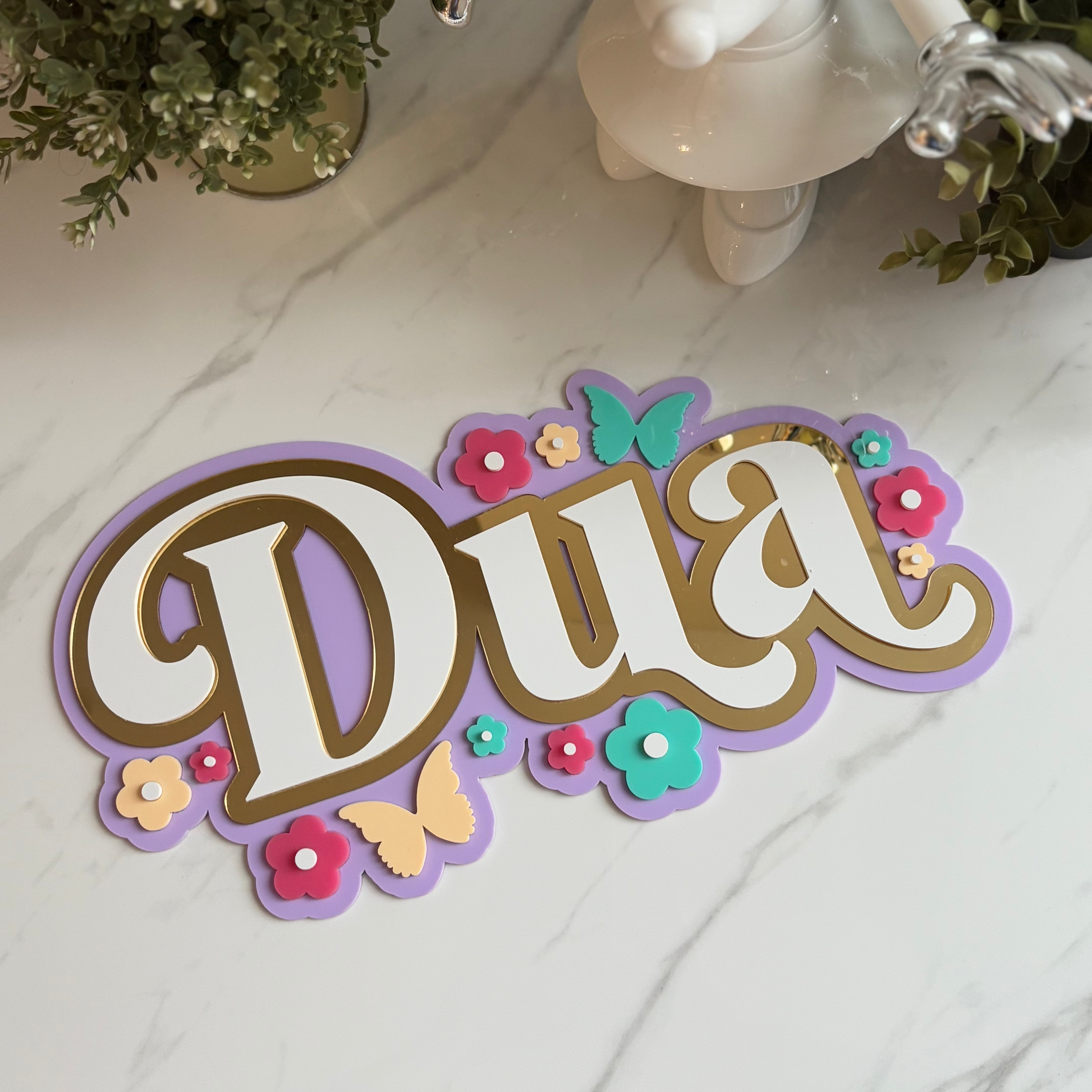 Butterfly Garden Name Sign