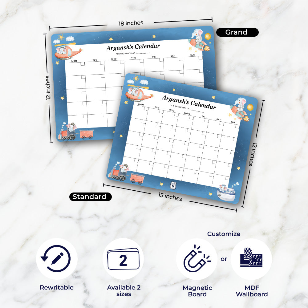 Captain Ellie Kids Calendar