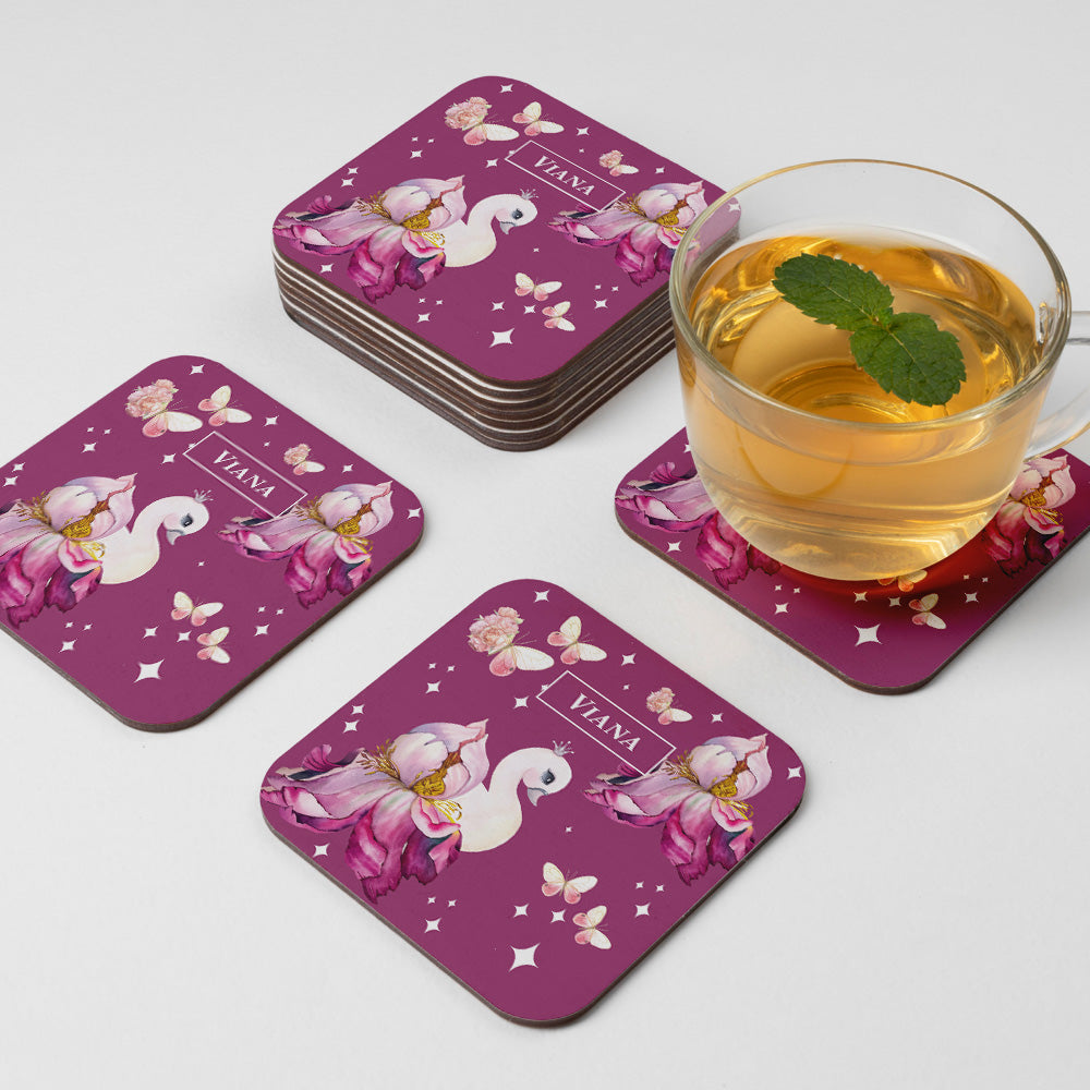 Butterfly Swan Blossom Coasters (kids)