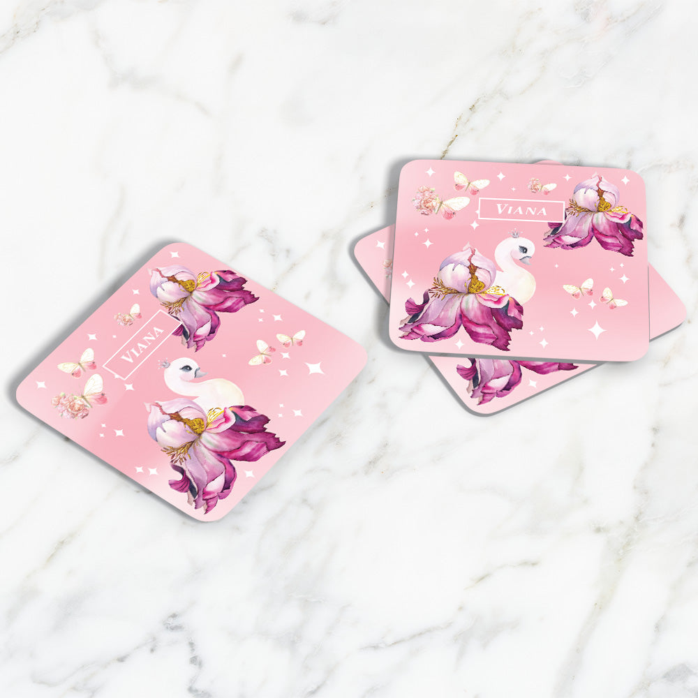 Butterfly Swan Blossom Coasters (kids)