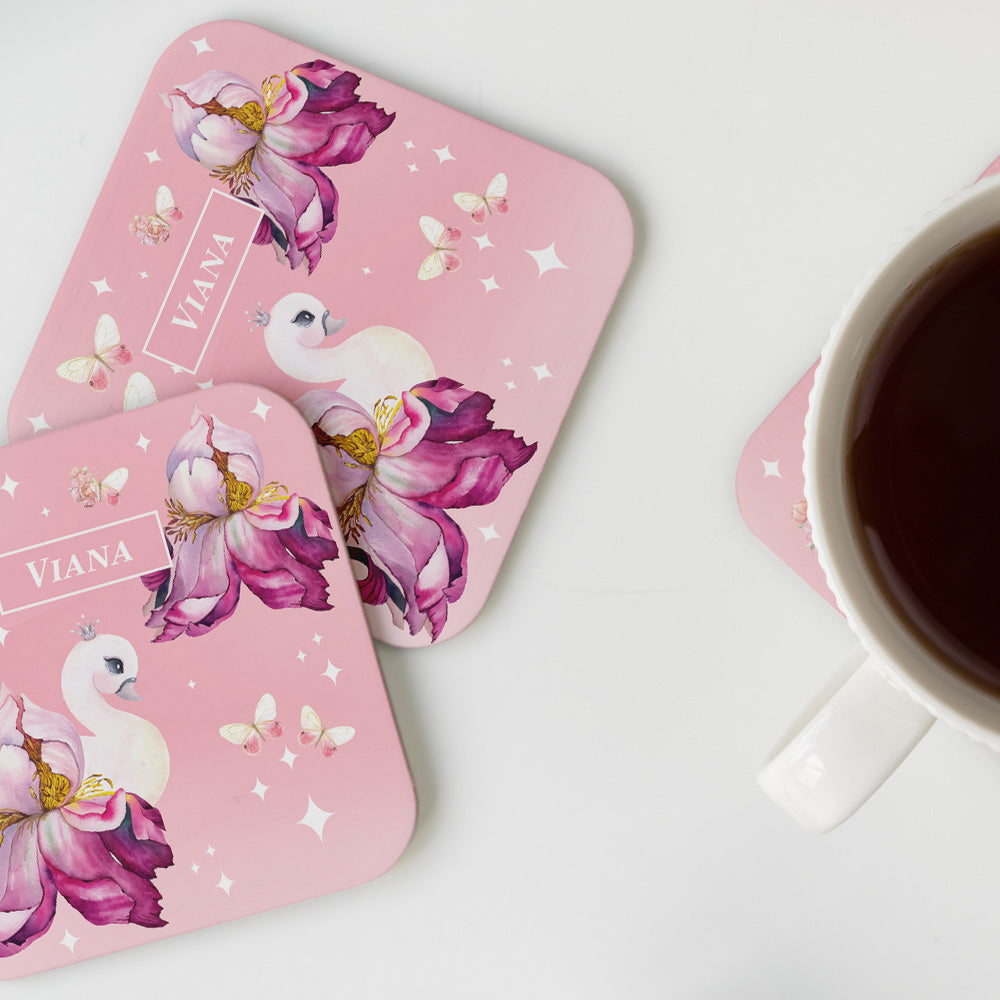 Butterfly Swan Blossom Coasters (kids)