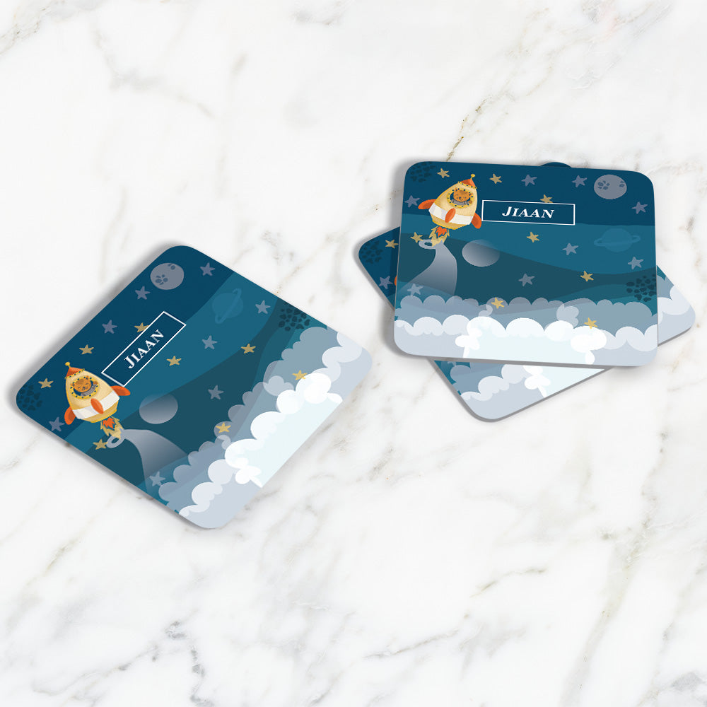 Rocket Bear Coasters (kids)