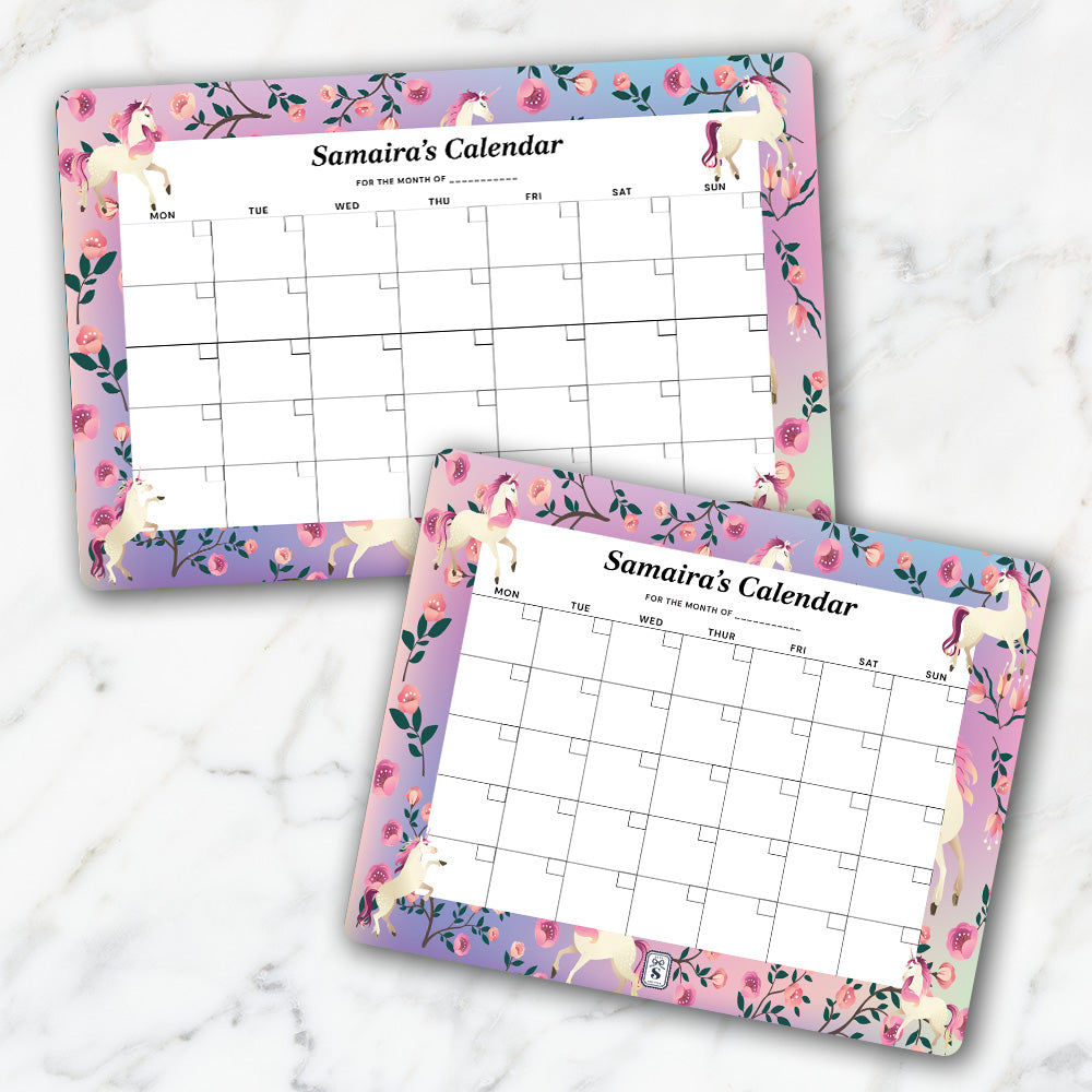 Unicorn Paradise Kids Calendar