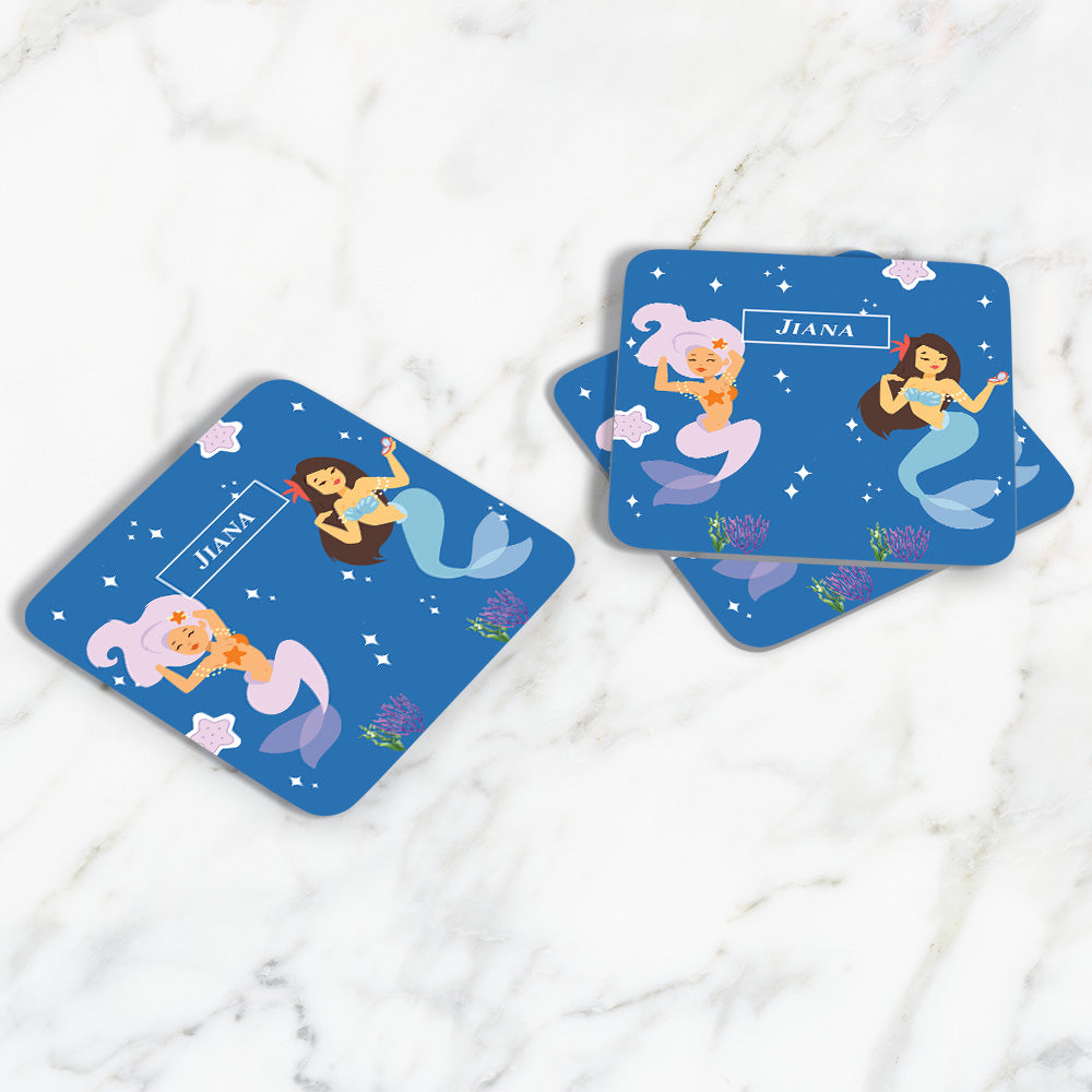 Sassy Mermaid Coasters (kids)