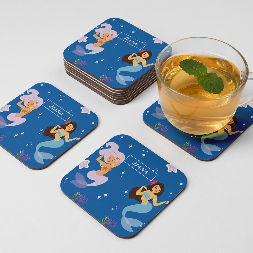Sassy Mermaid Coasters (kids)