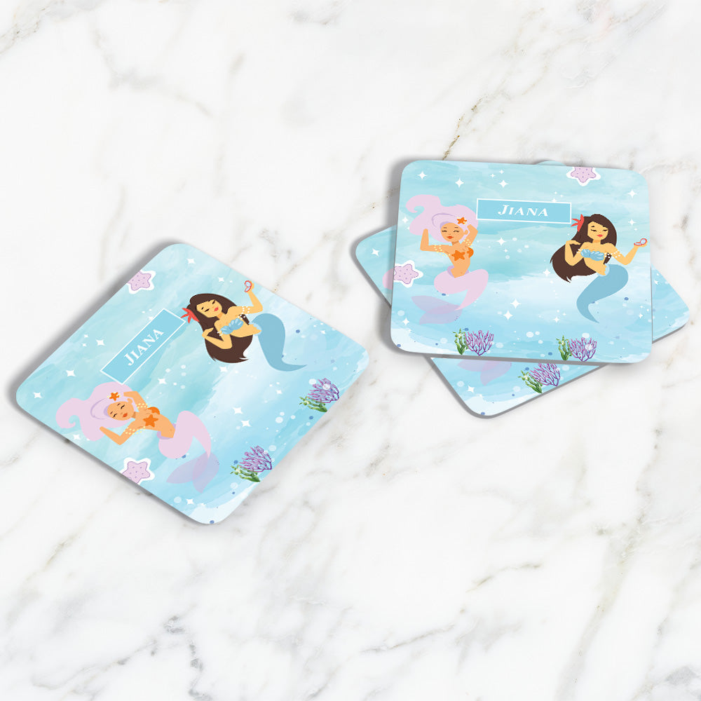 Sassy Mermaid Coasters (kids)