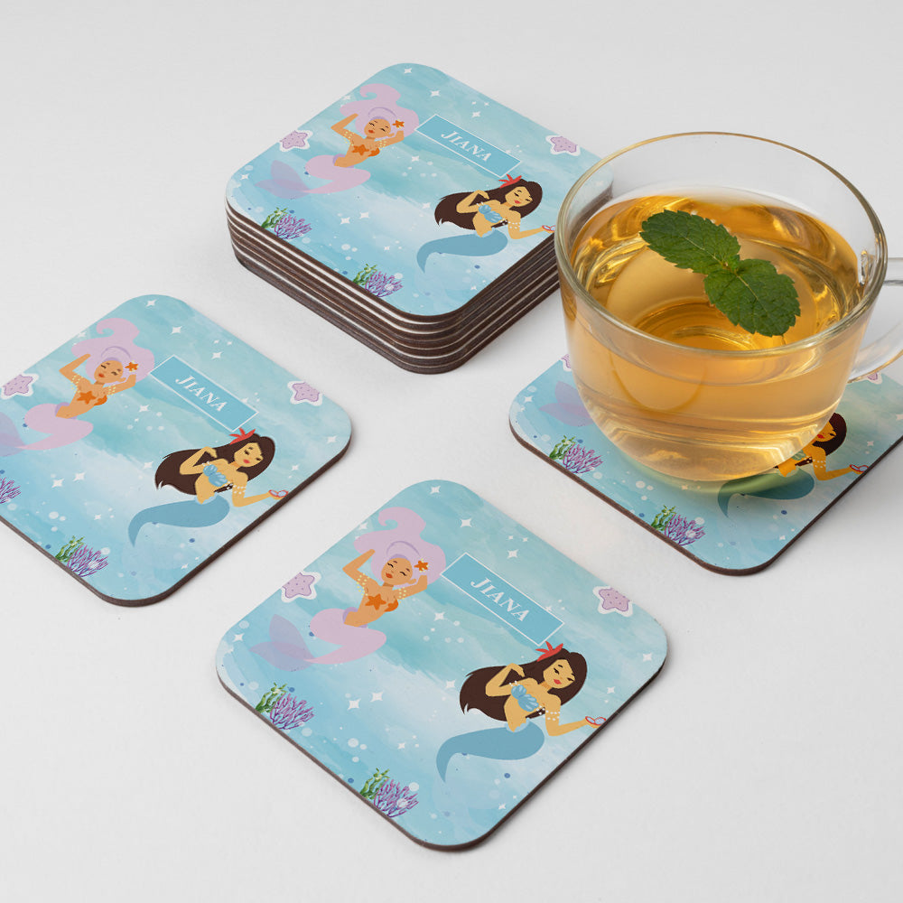 Sassy Mermaid Coasters (kids)