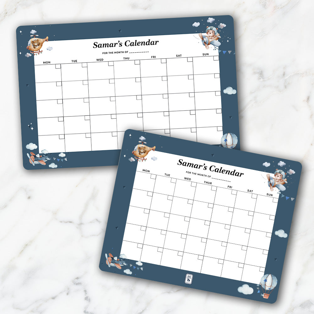 Teddy's Flight Kids Calendar