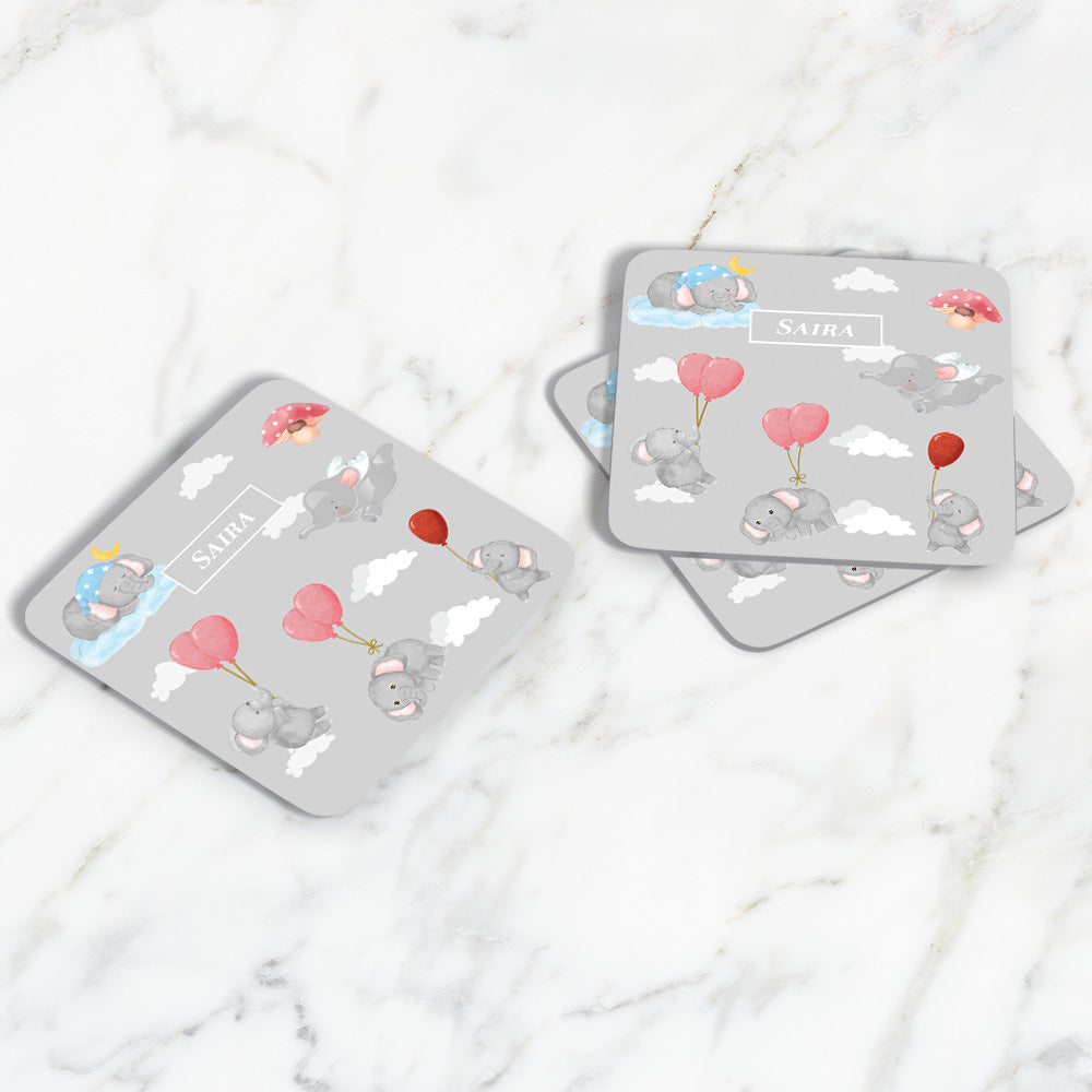 Red Balloon Ellie Coasters (kids)