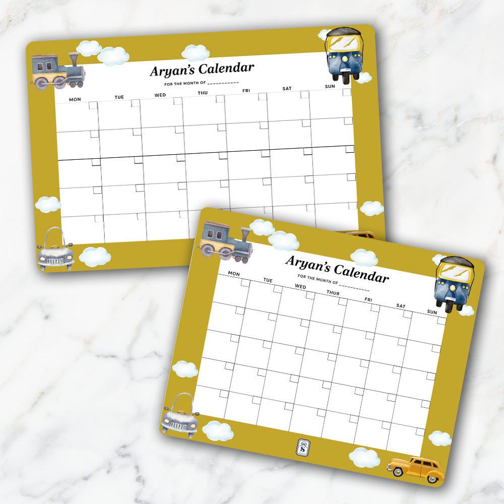 Transport Kids Calendar