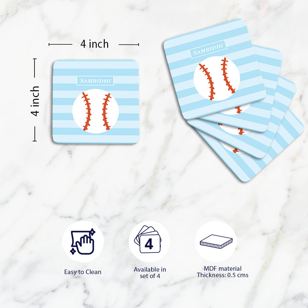 Base Ball Coasters (kids)