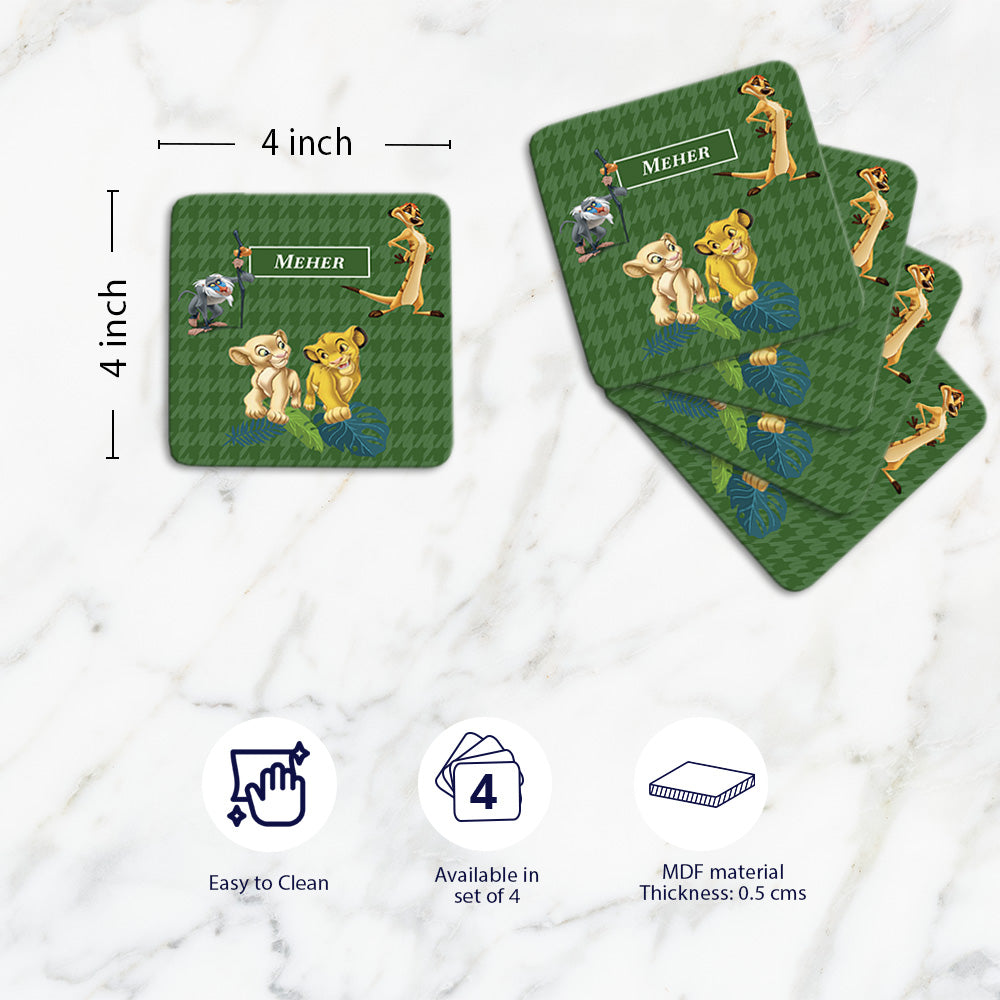 Baby Jungle King Coasters (kids)