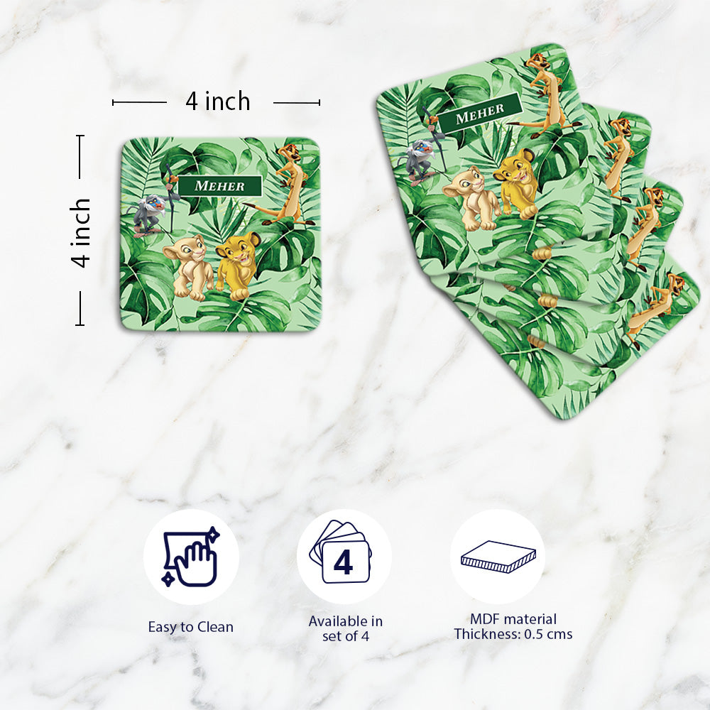 Baby Jungle King Coasters (kids)