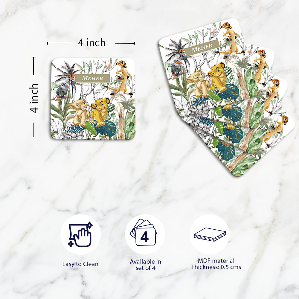 Baby Jungle King Coasters (kids)