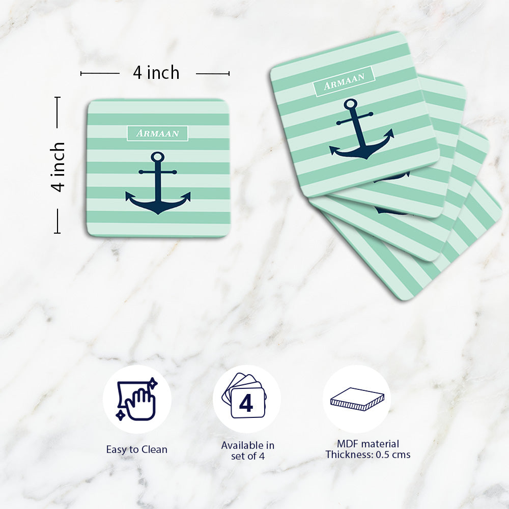 Nautical Anchor Coasters (kids)