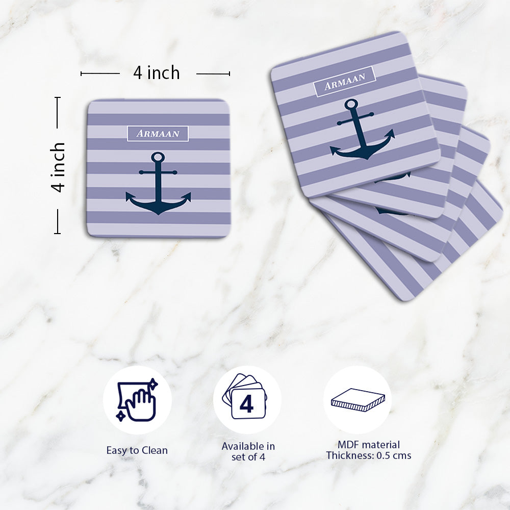 Nautical Anchor Coasters (kids)