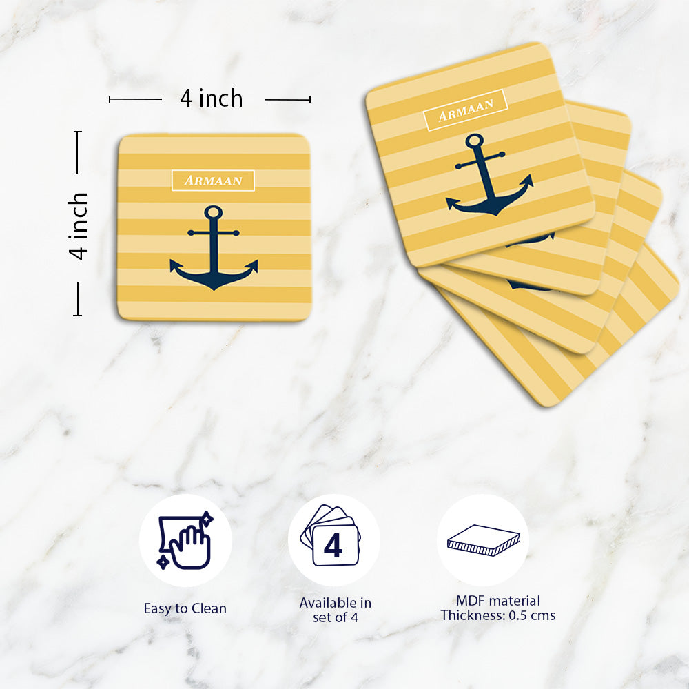 Nautical Anchor Coasters (kids)
