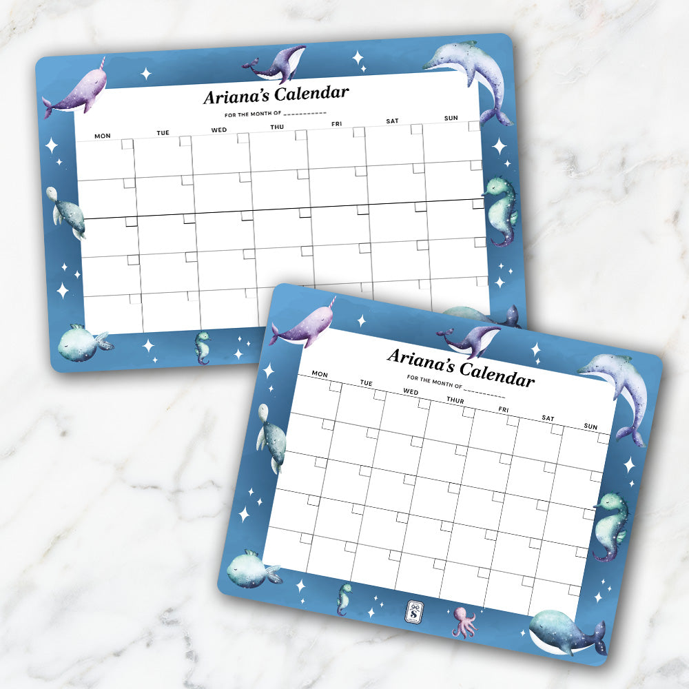 Midnight Ocean Kids Calendar