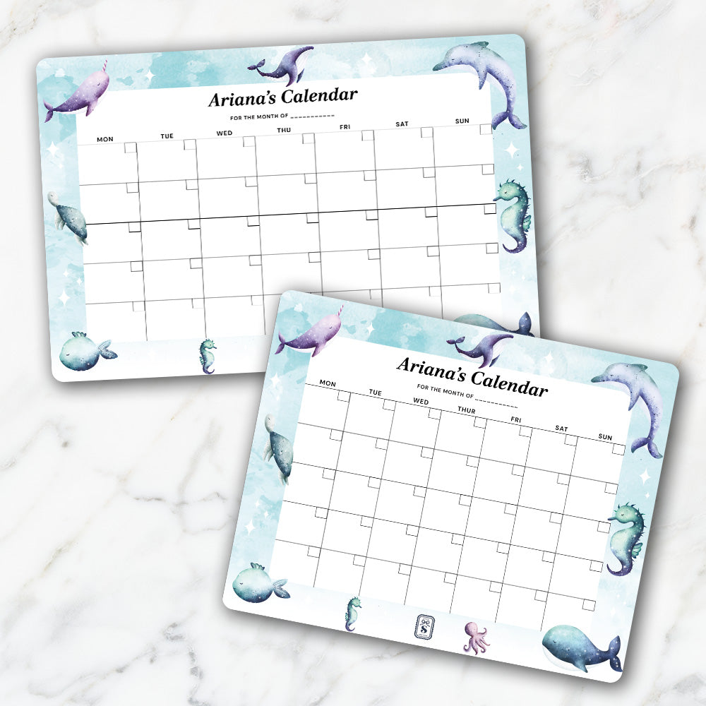 Midnight Ocean Kids Calendar