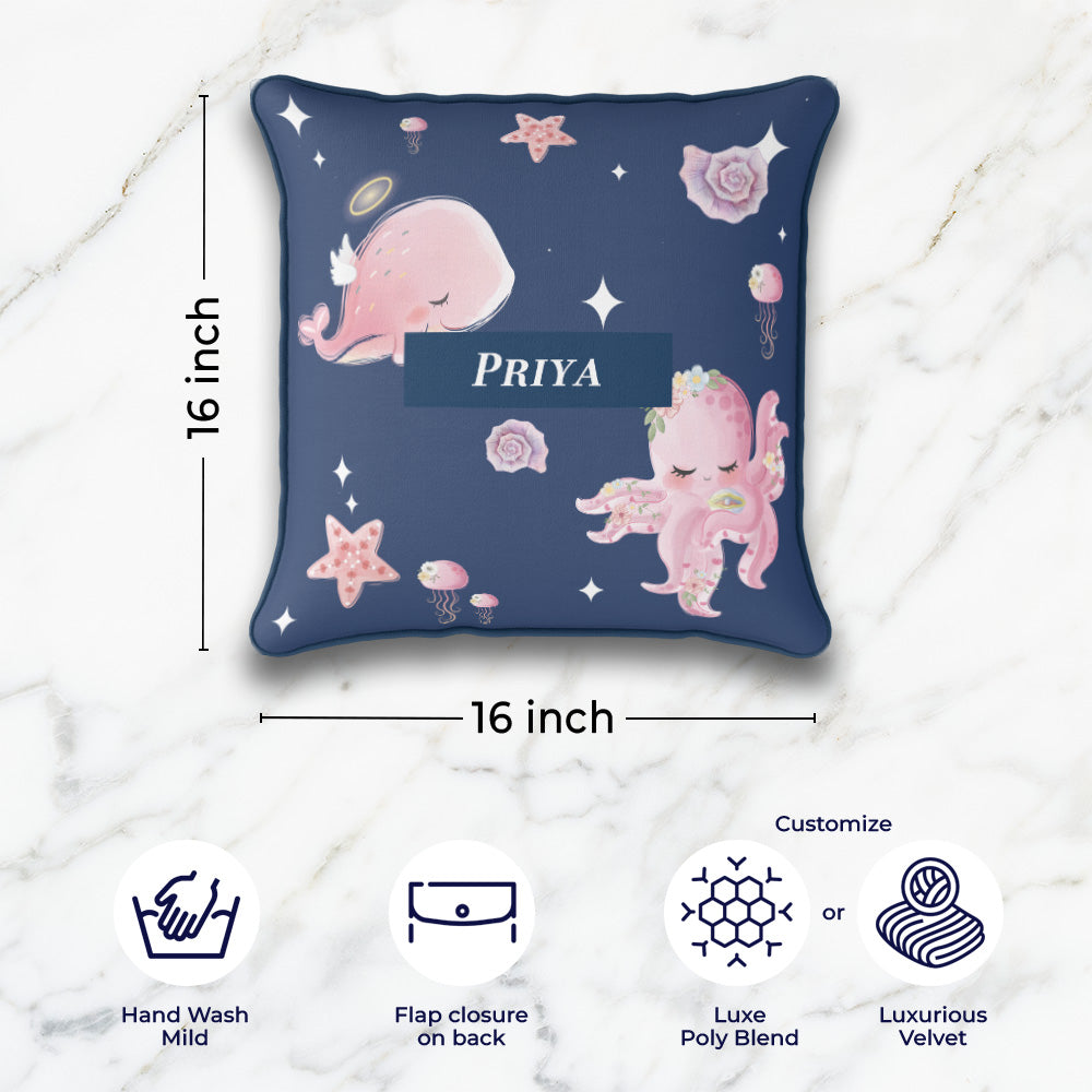 Blushing Underseas Cushion Cover (kids)