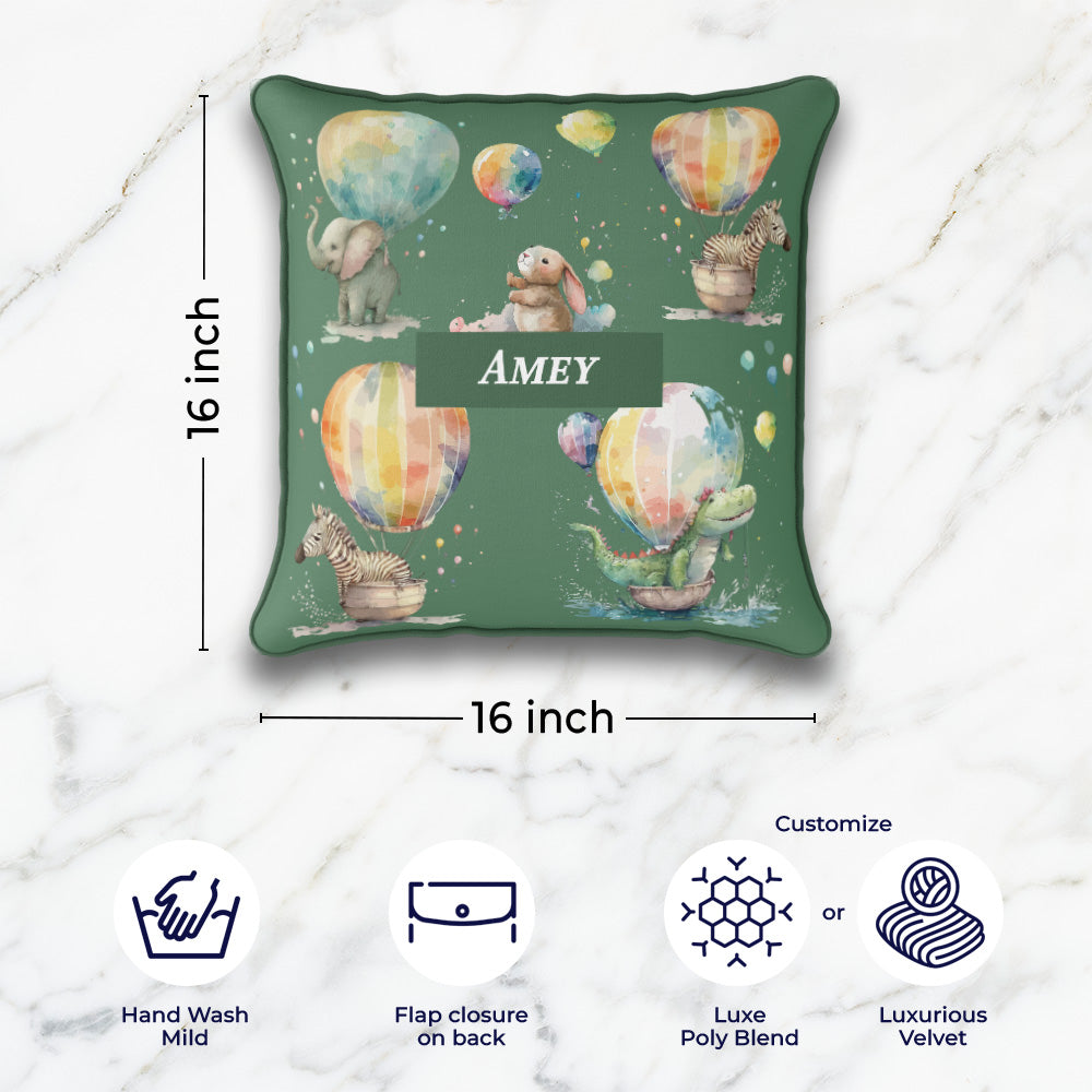 Balloon Safari Cushion Cover (kids)