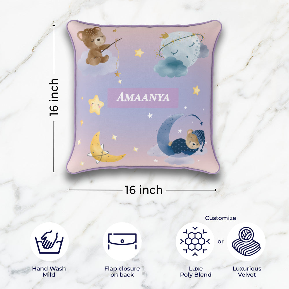 Moonlight Snuggles Cushion Cover (kids)