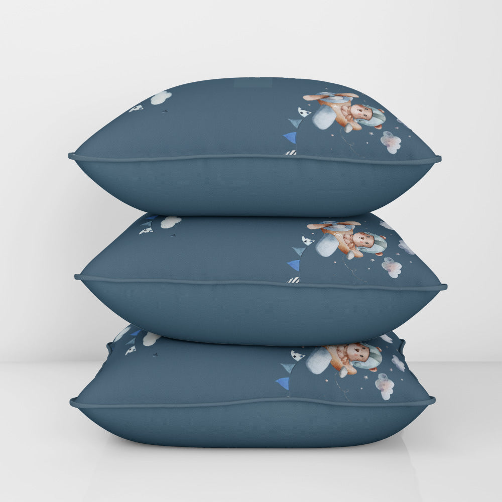 Teddy's Flight Cushion Cover (kids)