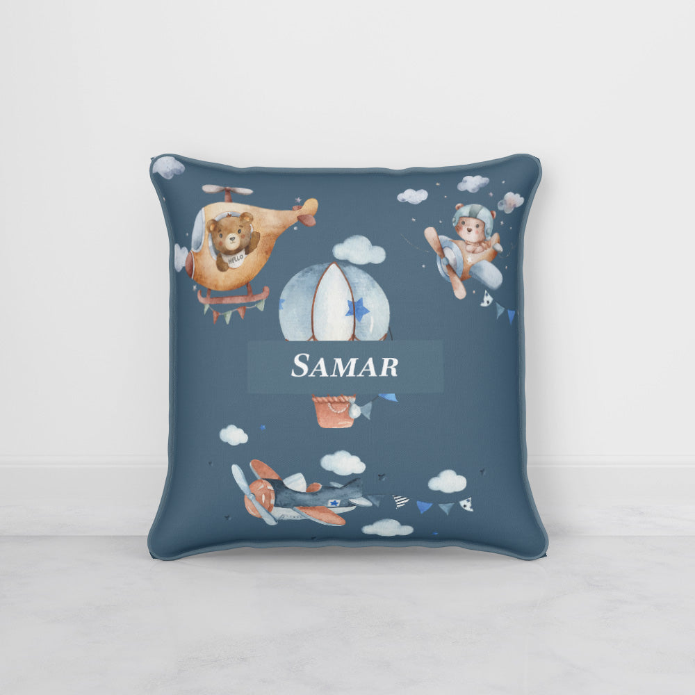 Teddy's Flight Cushion Cover (kids)