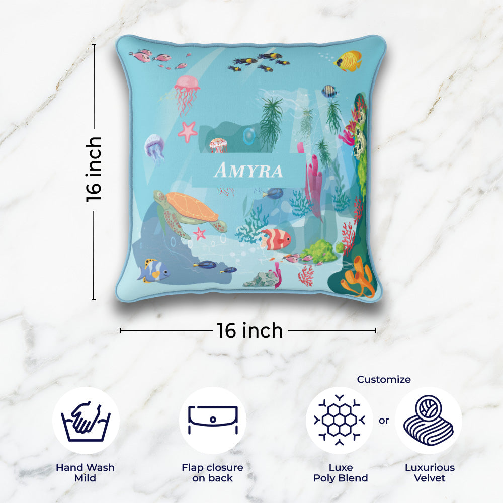 Ocean Bed Cushion Cover (kids)